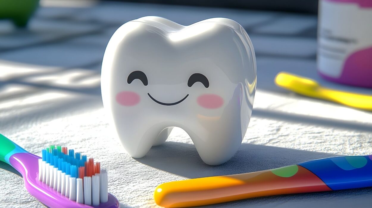 Ebeveynlerin çocuklara doğru diş fırçalama ve ağız bakım alışkanlığı kazandırmasını gösteren günlük bakım süreci