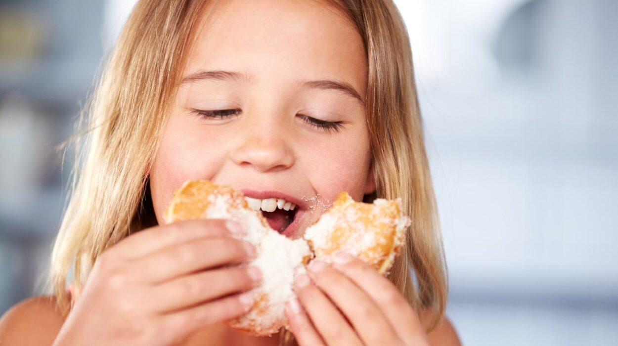 Şekerli ve asitli gıdaların diş minesinde aşınma ve çürük oluşumuna etkisini gösteren ağız sağlığı görseli