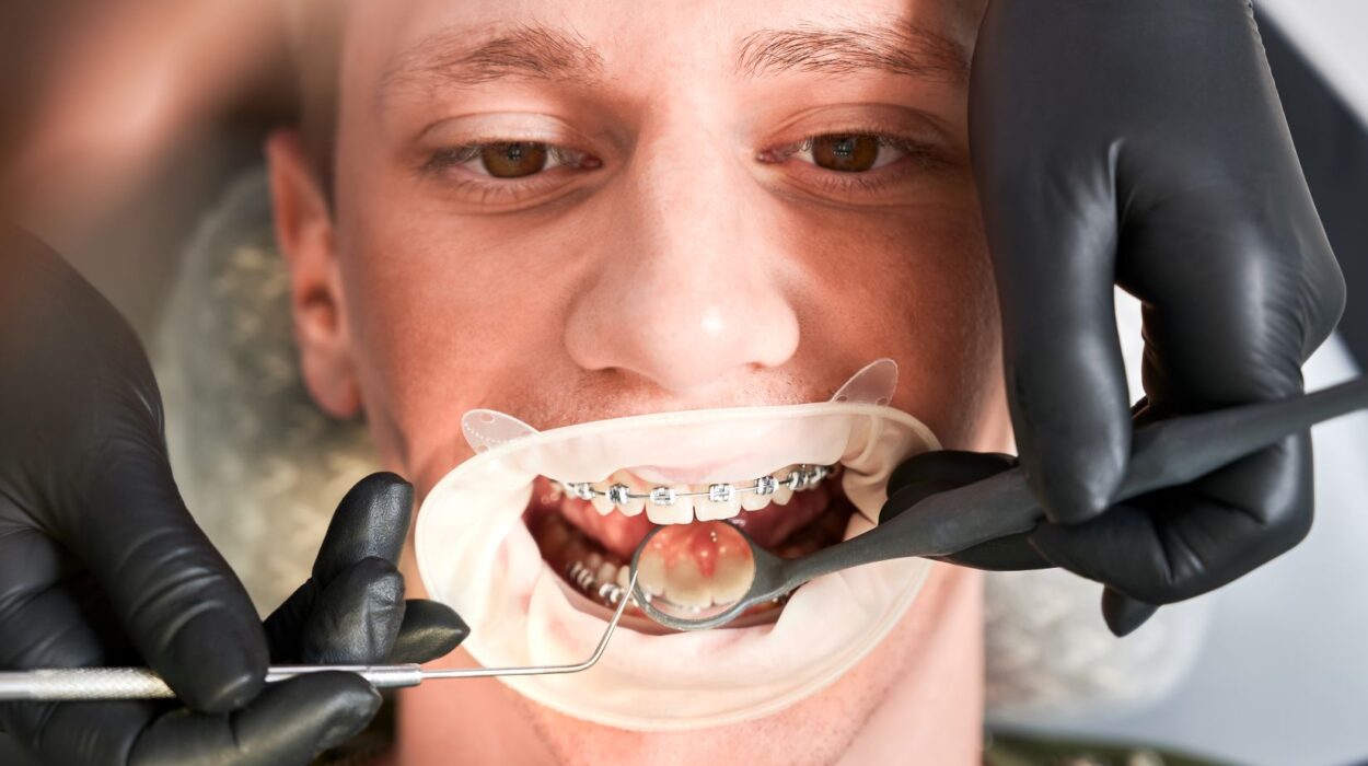 Class I, II ve III kapanış tiplerini gösteren ortodontik çene ve diş ilişki şeması