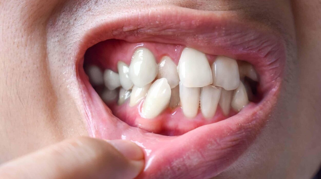 Çapraşık diş yapısını ve ortodontik değerlendirme sürecini gösteren diş dizilimi görseli